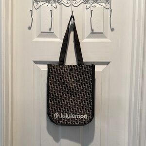 lululemon athletica Geometric Black and Gray Tote